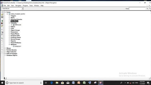 Simple creation of oracle form in 6i version with a simple label and push button смотреть онлайн