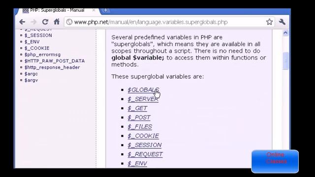 PHP Tutorial - 8 - variable global php - global variables and local variables in php смотреть онлайн