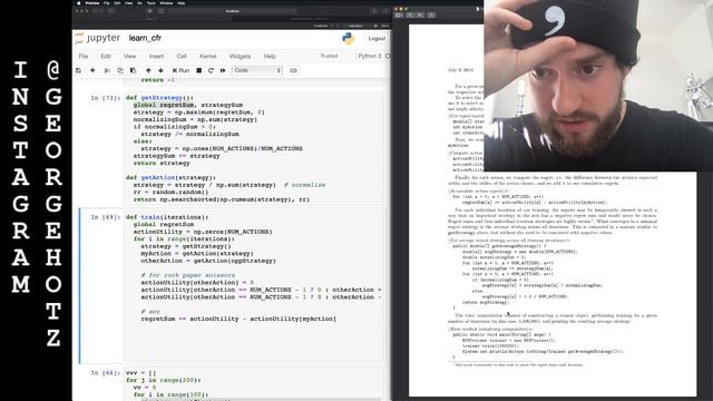 George Hotz | Programming | ipython | counterfactual regret minimization смотреть онлайн