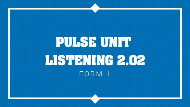 Pulse Unit 4 - Listening Audio 2.03 смотреть онлайн