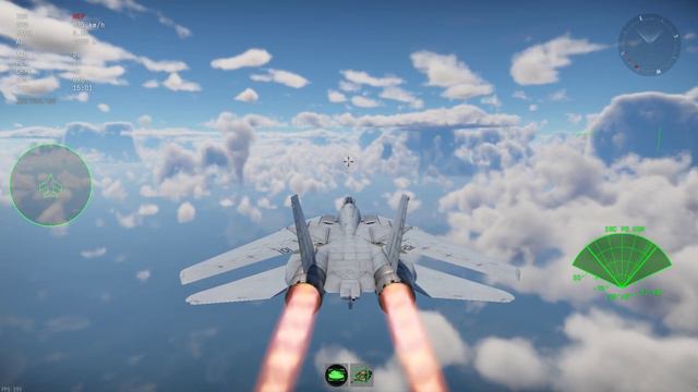F-14B TOP SPEED TEST! Plus 5000m Test|War Thunder| смотреть онлайн