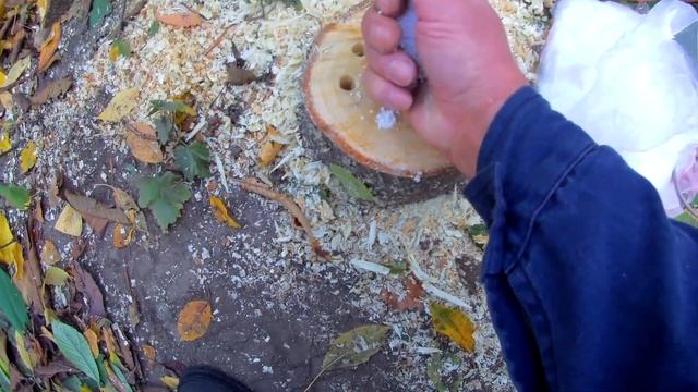 Удаляем пень с помощью аммиачной селитры. смотреть онлайн