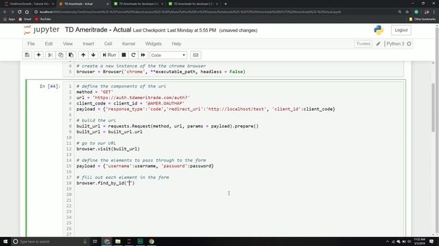 How to Use the TD Ameritrade API | Part 2 смотреть онлайн