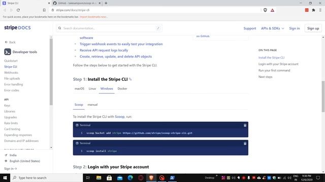 Install Stripe CLI on Windows 10 Using Scoop Windows Package Manager. смотреть онлайн
