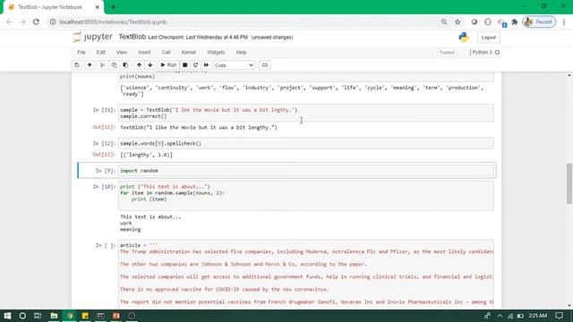 Natural Language processing with Python | Introduction to Textblob смотреть онлайн