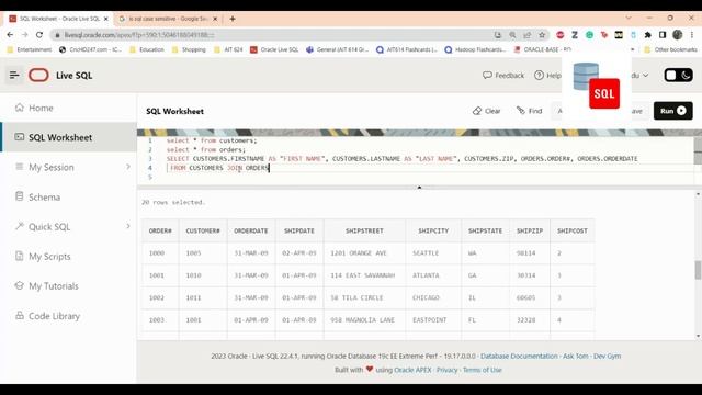 SQL query using Joins | Primary Key and Foreign Key in SQL | Logical Operators (3/50) смотреть онлайн