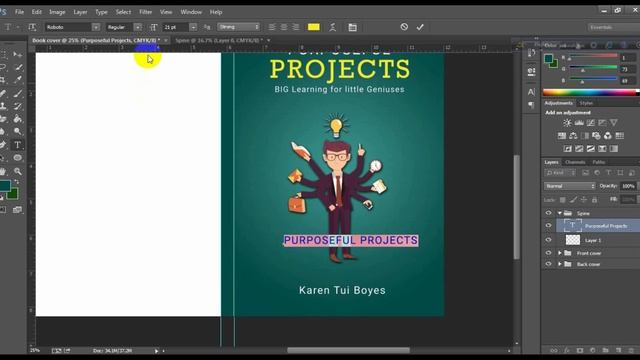 Photoshop Book cover Design смотреть онлайн