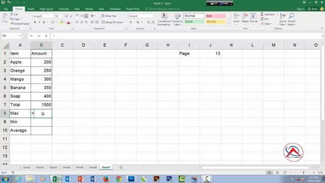 excel lesson (6/7/8/9) if and stock in out formula смотреть онлайн