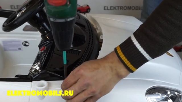 Сборка детского электромобиля Porsche Panamera А 444 АА смотреть онлайн