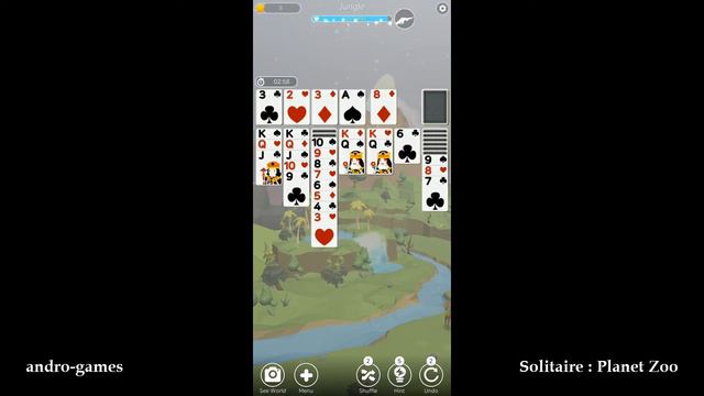 Solitaire : Planet Zoo (by Nexelon) - solitaire card game for Android and iOS - gameplay. смотреть онлайн