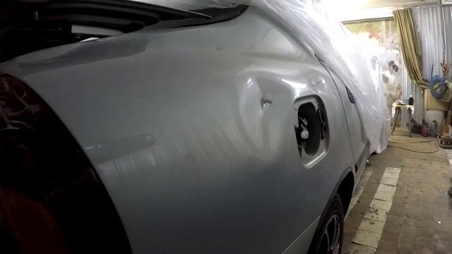 народный автомобиль- Daewoo Lanos. покраска в серебро. бампера Kia Sportage. (VLOG) смотреть онлайн