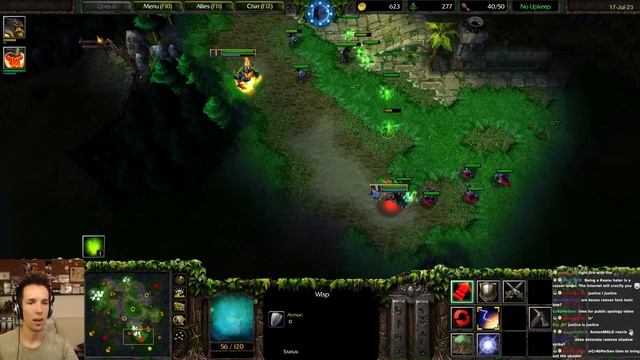 TREE OF LIFE FIRST vs ANCIENT OF WAR RUSH - WC3 - Grubby смотреть онлайн
