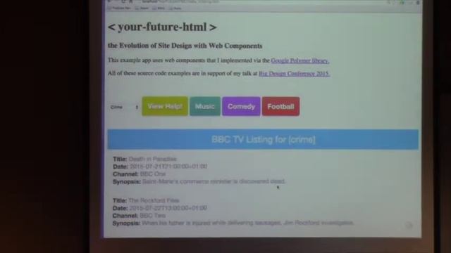 YOUR-FUTURE-HTML: THE EVOLUTION OF SITE DESIGN WITH WEB COMPONENTS - Ken Tabor смотреть онлайн