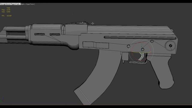 AK-47 3d model смотреть онлайн