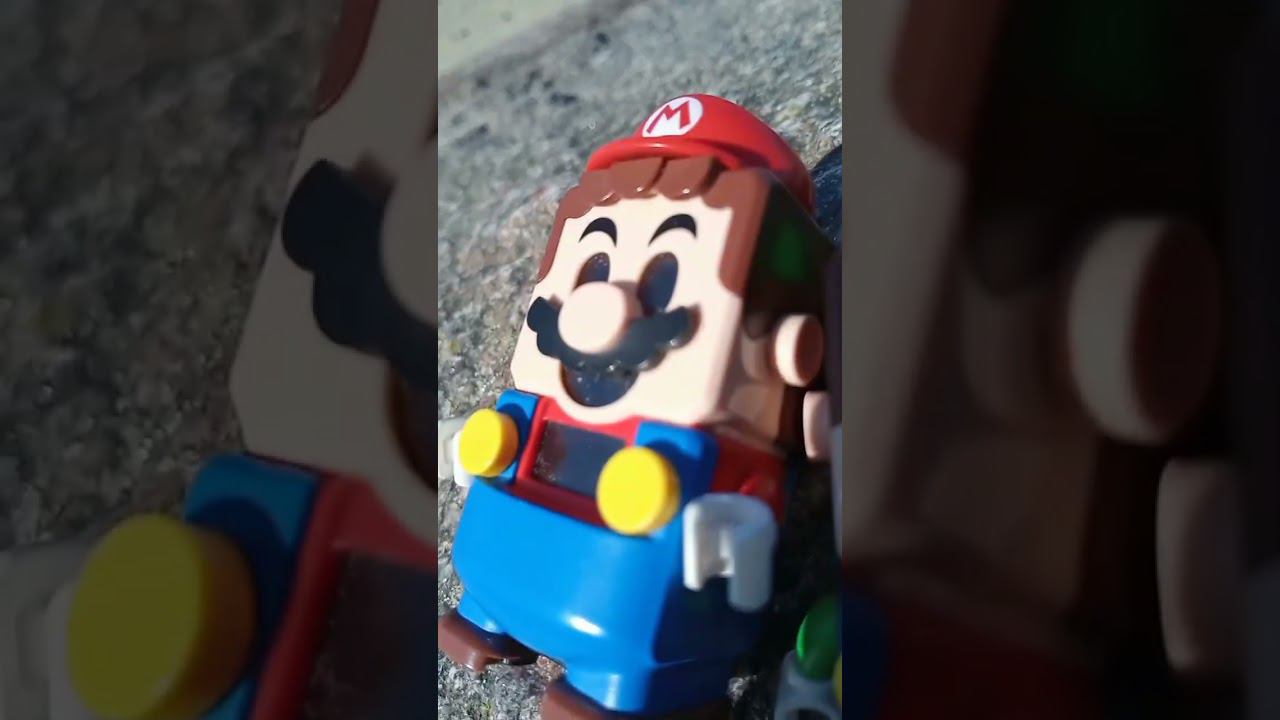Lego Super Mario & Luigi power off sleep on the sea beach. Without Peach. #shorts смотреть онлайн