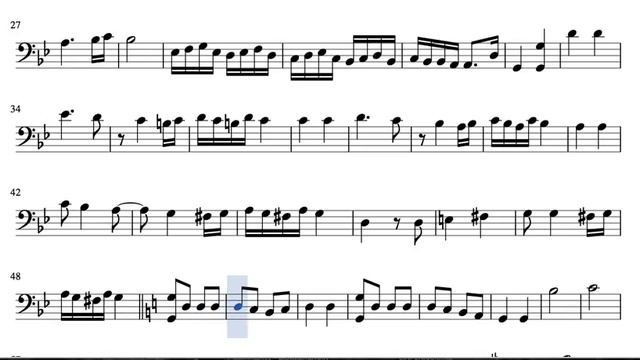 Danza Húngara Nº5 Partitura de Fagot смотреть онлайн