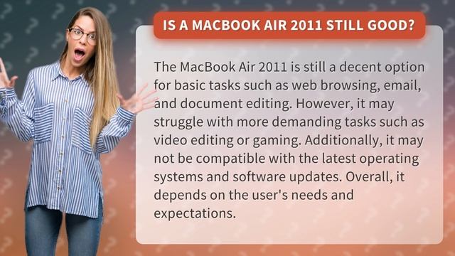 Is a MacBook Air 2011 still good? смотреть онлайн