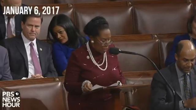 Trump lawyer plays montage of Democrats objecting to 2016 election at Trump impeachment trial смотреть онлайн