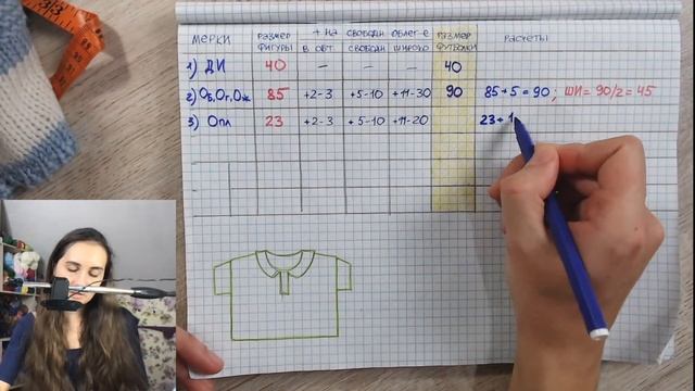 ? ВЯЖЕМ ФУТБОЛКУ ПОЛО. Урок 1. Мерки, выкройка, образцы. смотреть онлайн