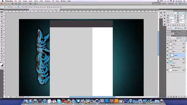 Graffiti Style Youtube Background Tutorial - Photoshop CS6 смотреть онлайн