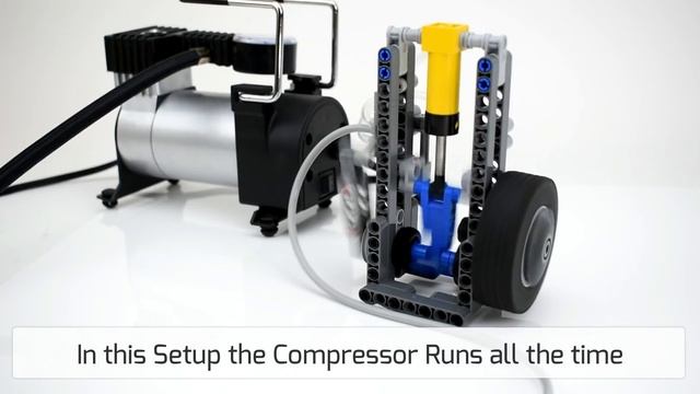 $24 LEGO Pneumatic Engine Air Supply Setup - 12v Air Compressor and DIY Air Tanks смотреть онлайн