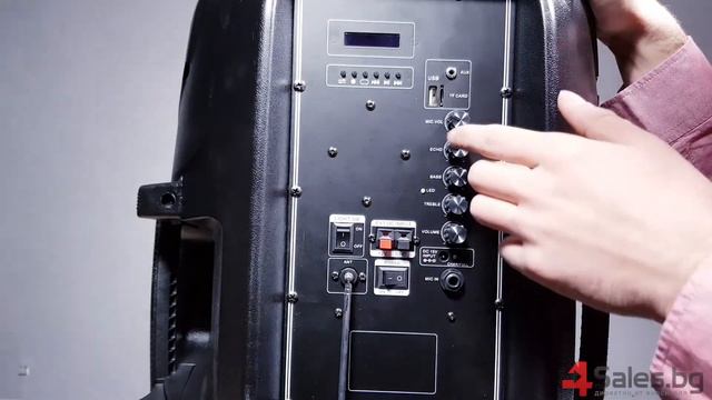 Активна Система караоке колона с Вграден Усилвател, стойка и микрофон - 4Sales.bg смотреть онлайн