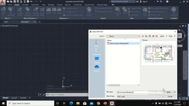 Autocad 2020|| PDF to DWG||Bangla. смотреть онлайн