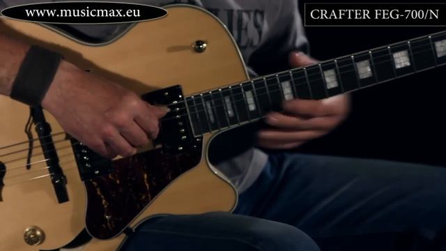 Sultans of Swing -- Dire Straits, semi acoustic guitar Crafter FEG-700 смотреть онлайн