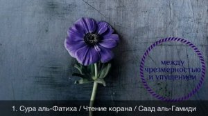 1. Сура аль-Фатиха / Чтение корана / Саад аль-Гамиди