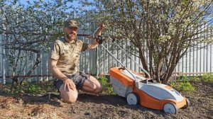 Газонокосилка STIHL RME 235 обзор. Какую газонокосилку выбрать. Газонокосилка электрическая.