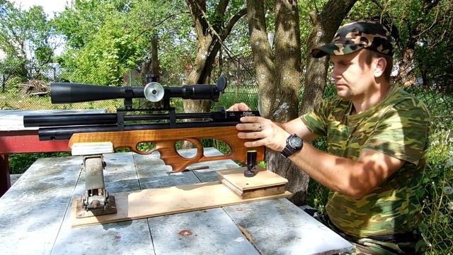 Пристрелка пневматической винтовки со станка смотреть онлайн