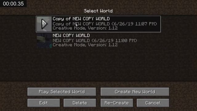 Minecraft Java Any% SSG Creative Superflat (+C) Speedrun in 0:04 (1.12) смотреть онлайн