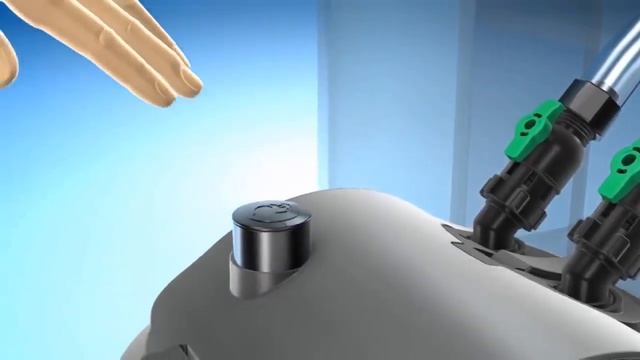 Установка внешнего фильтра Tetra в аквариуме.