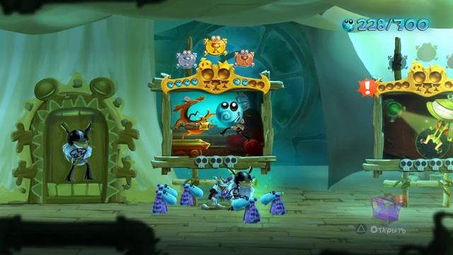 прохождение Rayman Legends #17 сюжет 20000 люмов под водой / глубинный особняк / станция зачистки смотреть онлайн