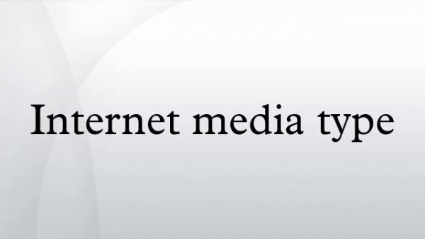 Internet media type