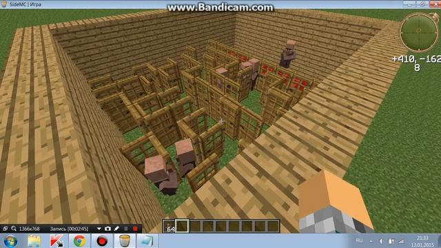 Как спаривать жителей в Minecraft?Не вопрос!Смотрите внимательно) смотреть онлайн