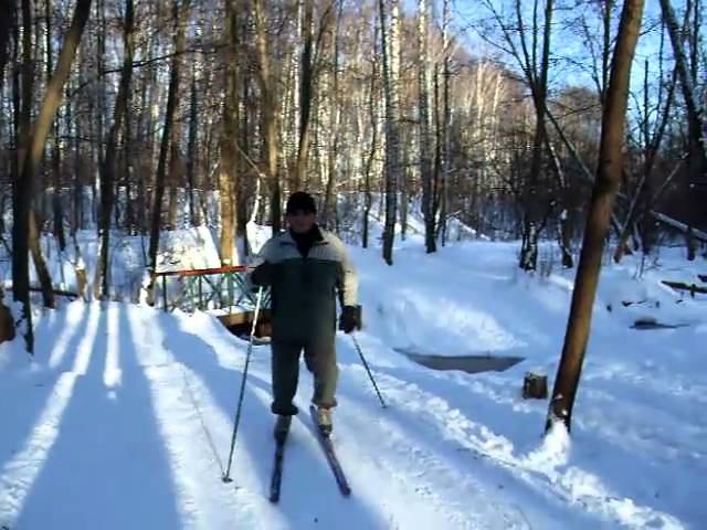 Папа на лыжах. Февраль 2010. смотреть онлайн
