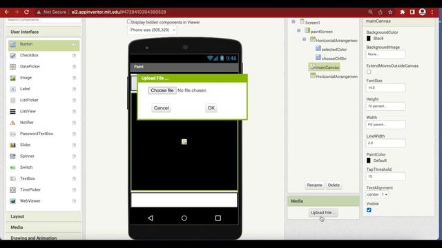 Paint in MIT App Inventor | Paint App with color selection (Part 1) | Color Picker MIT App Inventor смотреть онлайн