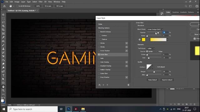 Create Neon Text Effect | Photoshop Text Effect Tutorial смотреть онлайн