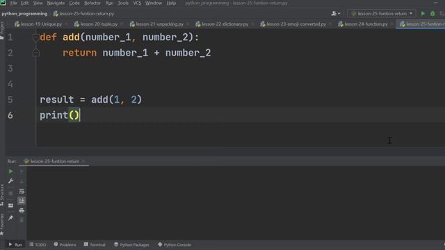 Function with Return in Python смотреть онлайн