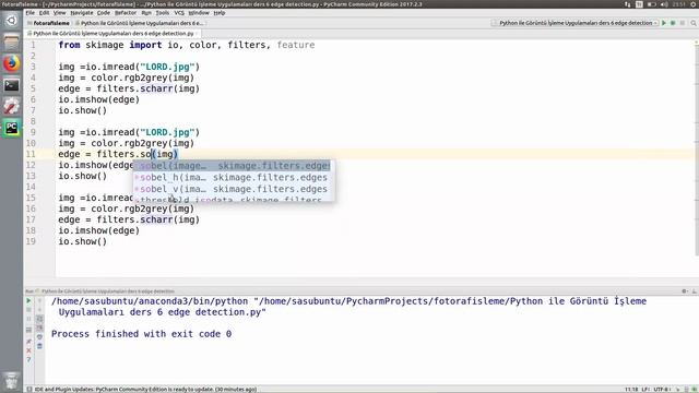 Python ile Görüntü İşleme Uygulamaları Ders 3.1 Kenar Belirleme(Edge Detection) смотреть онлайн