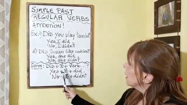 ASKING QUESTIONS IN PAST WITH REGULAR VERBS смотреть онлайн