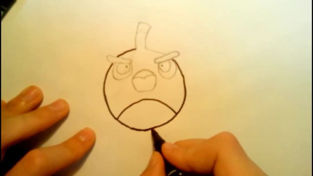 How to draw the Black Bird from Angry Birds смотреть онлайн