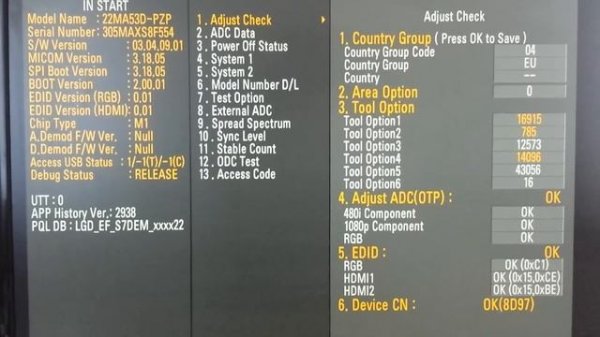 LG TV Secret Service Menu with your Smartphone