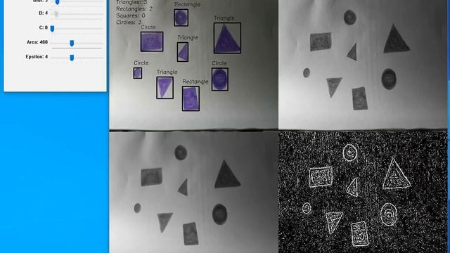 OpenCV - Real-Time Shape Detection using Adaptive Thresholding смотреть онлайн