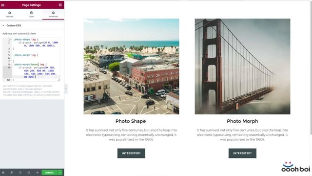 Super-easy Shaping And Morphing In Elementor (PRO)