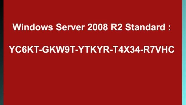 Universal Serial Windows Server 2008 R2 - Clef licence Windows server 2008 R2 - Activation key crac смотреть онлайн