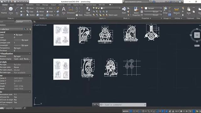 13 урок AutoCAD. 15 и 16 2D чертеж. 13 AutoCAD lesson.15 and 16 2D drawing смотреть онлайн