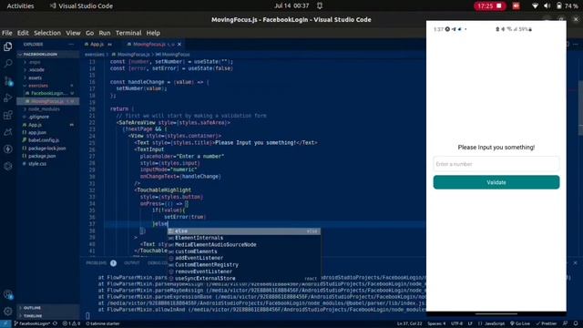 FORM VALIDATION FOR BEGINNERS | REACT NATIVE смотреть онлайн