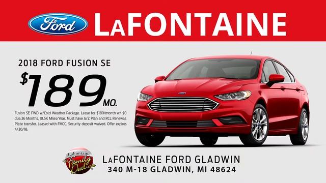 LaFontaine Ford of Gladwin | Spring Into Savings | 2018 Ford Fusion SE смотреть онлайн